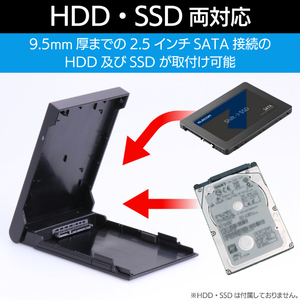 ロジテック USB3．2 Gen1 (USB3．0) 2．5インチ HDD/SSDケース LGB-PBSU3-イメージ5