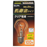 エルパ クリア電球 E26口金 100W形 1個入り L100V95W-C