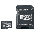 BUFFALO 高速microSDHCメモリーカード(Class10・32GB)アダプター付 RMSD-32GC10AB