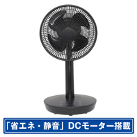 SKジャパン DCモーター搭載リビング扇風機 黒 SKJ-KT20FSA(BK)