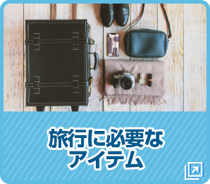 旅行に必要なアイテム