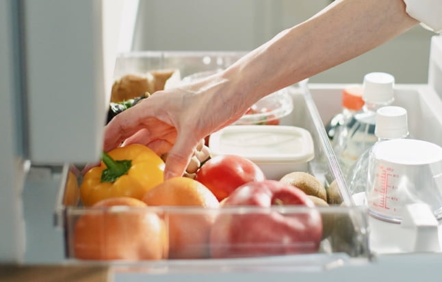 100%全開できる野菜室