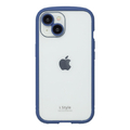NATURAL design iPhone 15/14用背面型ケース i.Style グレイッシュブルー IP23-61-IS02