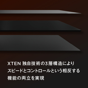 X-TEN GAMING MOUSE PAD HARD/SPEED SMALL P-SHS-AA-X-イメージ3