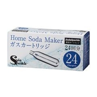 SodaSparkle ソーダスパークル専用ガスカートリッジ(24本入り) Home Soda Maker SSK003-24
