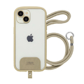 NATURAL design iPhone 15/14用背面型ケース i.Style Shoulder ベージュ IP23-61-ISSH04
