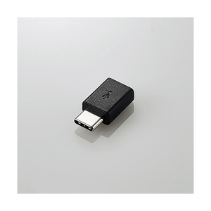 エレコム USB2．0変換アダプタ(Type-C-micro-B) ブラック MPA-MBFCMADNBK-イメージ1
