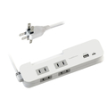 カシムラ AC充電器(4個口・USB2ポート・1．2m) ホワイト AC009