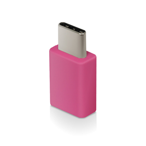 エレコム USB2．0変換アダプタ(Type-C-micro-B) ピンク MPA-MBFCMADNPN-イメージ2