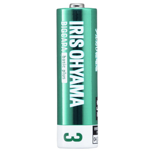 アイリスオーヤマ BIGCAPA basic+ 単3アルカリ乾電池20本パック LR6BBP/20S-イメージ2