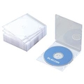 エレコム Blu-ray/DVD/CDケース(スリム/PS/1枚収納) 10パック CCD-JSCS10シリーズ ホワイト CCD-JSCS10WH