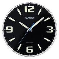 カシオ 電波掛時計 ブラック IQ-1009J-1JF
