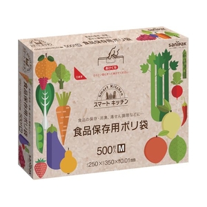 日本サニパック サニパック/スマートキッチン保存袋(箱入り)半透明500枚 FC853FV-4965809-イメージ1