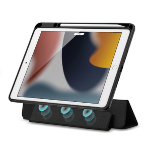 ESR iPad(第9/8/7世代)用2WAYフリップ付 耐衝撃ケース Black ES22013BK-イメージ2