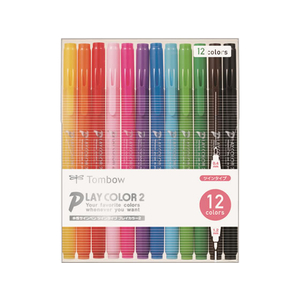 トンボ鉛筆 PLAY COLOR2 12色セット F863695-GCB-011-イメージ1