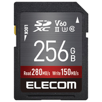 エレコム UHS-II SDXCメモリカード(256GB) ブラック MFFS256GU23V6R
