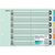 コクヨ カラー仕切カード(ファイル用) A4ヨコ 6山 2穴 10組 F890912-ｼｷ-115-イメージ1