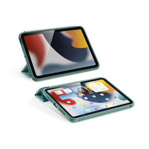 ESR iPad mini(第6世代)用2WAYフリップ付耐衝撃ケース Frosted Green ES22023FGR-イメージ2