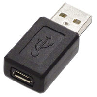 アイネックス USB変換アダプタ Micro-Bメス - Aオス ブラック ADV-117