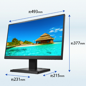 I・Oデータ 21．5型ワイド液晶ディスプレイ ブラック LCD-A221DB-イメージ2