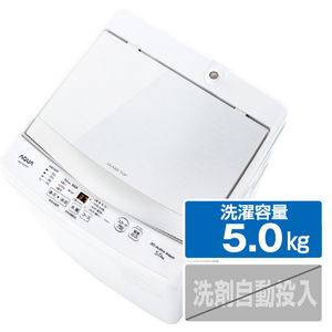 AQUA 5．0kg全自動洗濯機 e angle select ホワイト AQW-S5E2(W)-イメージ1