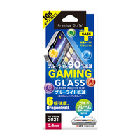 PGA iPhone 13 mini用液晶保護ガラス(平面) ゲーム専用/BL/AG PG-21JGL04BL