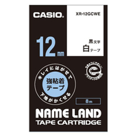 カシオ ネームランドテープ 白 XR-12GCWE