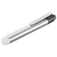 オーム電機 LEDペンライト 10ルーメン 白色 シルバー LH-PY411-S2