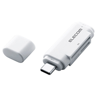 エレコム USB Type-Cメモリリーダライタ(スティックタイプ) ホワイト MR3C-D011WH