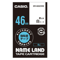カシオ ネームランドテープ 白 XR-46GCWE