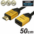 ホーリック HDMI延長ケーブル(0．5m) ゴールド HDFM05-033GD-イメージ1