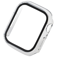 エレコム Apple Watch Series 7(41mm)用フルカバーケース プレミアムガラス 高透明/硬度10H/指紋防止/飛散防止設計/傷・汚れ防止 クリア AW-21BFCGCR