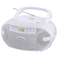 オーム電機 ポータブルCDラジオ AudioComm ホワイト RCR-875Z