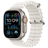 Apple Apple Watch Ultra 2(GPS + Cellularモデル)- 49mm チタニウムケースとホワイトオーシャンバンド MREJ3J/A