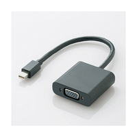 エレコム Mini DisplayPort-VGA変換アダプタ ブラック AD-MDPVGABK