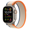 Apple Apple Watch Ultra 2(GPS + Cellularモデル)- 49mm チタニウムケースとオレンジ/ベージュトレイルループ-S/M MRF13J/A