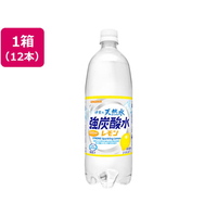 サンガリア 伊賀の天然水 強炭酸水 レモン 1L×12本 F028674-877