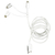 クオリティトラストジャパン 3in1USB充電通信ケーブル ホワイト EDCALCM01WH-イメージ2