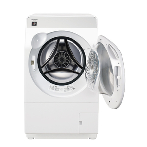 シャープ 【右開き】10．0kgドラム式洗濯乾燥機 クリスタルホワイト ESK10BWR-イメージ3