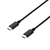 エレコム USB2．0ケーブル(C-C、PD対応) 1．0m ブラック MPA-CC10PNBK-イメージ1