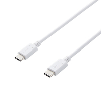 エレコム USB2．0ケーブル(C-C、PD対応) 1．0m ホワイト MPA-CC10PNWH