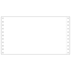 ヒサゴ ストックフォーム 10"×5 1/2" 白紙 1,000シート GB136-イメージ1
