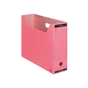 コクヨ ファイルボックス-FS〈Bタイプ〉B4ヨコ 背幅102mm ピンク 1冊 F731895-B4-LFBN-P-イメージ1