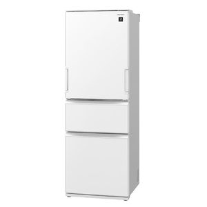 シャープ 374L 3ドア冷蔵庫 どっちもドア冷凍冷蔵庫 マットオフホワイト SJPW37KW-イメージ2