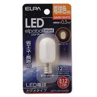 エルパ LED電球 E12口金 全光束15lm(0．5Wナツメタイプ相当) 電球色 1個入り elpaball mini LDT1L-G-E12-G101