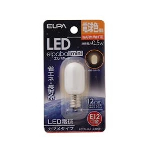 エルパ LED電球 E12口金 全光束15lm(0．5Wナツメタイプ相当) 電球色 1個入り elpaball mini LDT1L-G-E12-G101-イメージ1