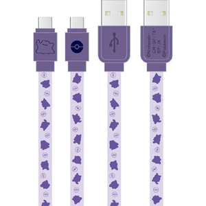 グルマンディーズ USB Type-C対応 同期&充電ケーブル ポケットモンスター メタモン POKE-824B-イメージ1