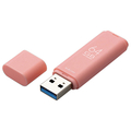 エレコム キャップ式USB3．1 Gen1メモリ(64GB) オリジナル ピンク MF-TKU3064GPN