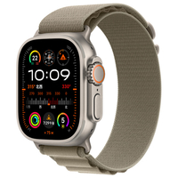 Apple Apple Watch Ultra 2(GPS + Cellularモデル)- 49mm チタニウムケースとオリーブアルパインループ-L MRF03J/A
