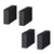 ハヤミ ブロック型スピーカーベース(4個1組) ハミレックス・SBseries ブラック SB-944-イメージ1